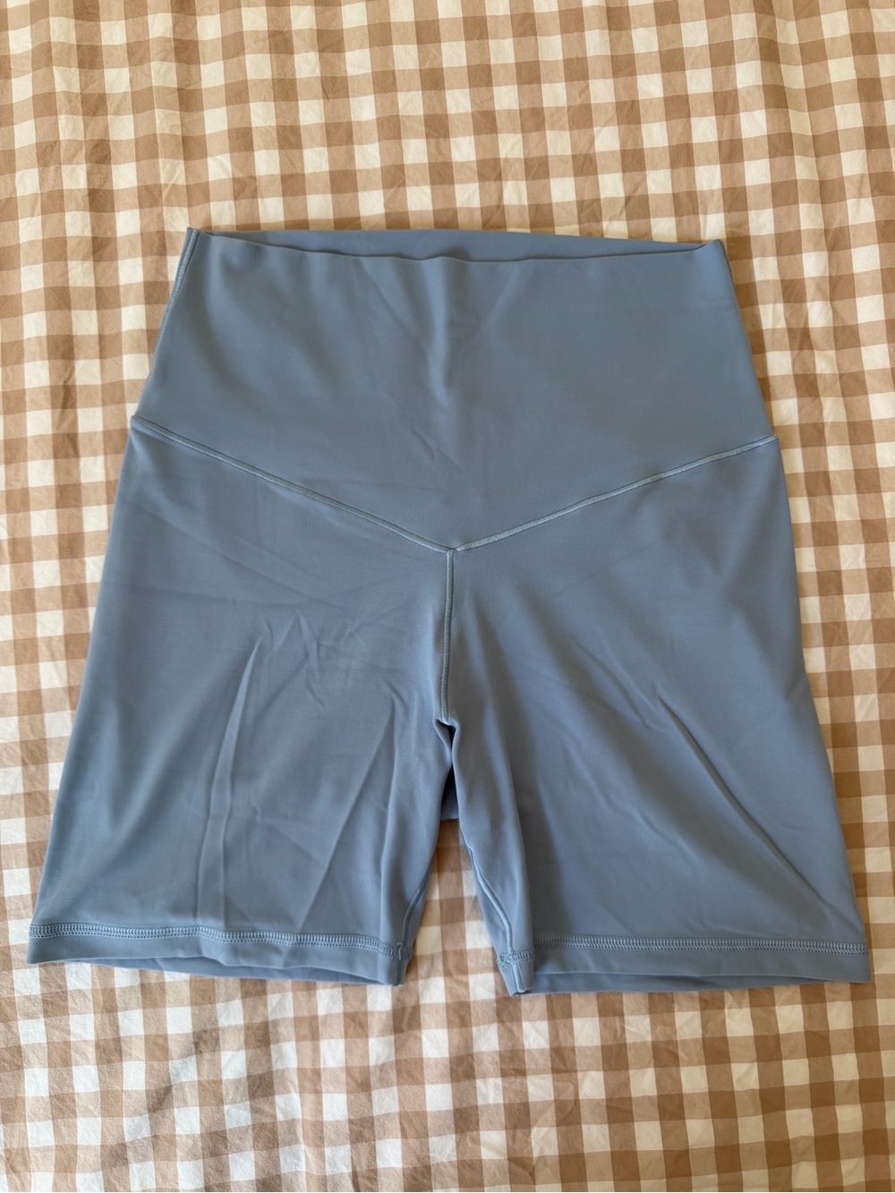 Aerie High-Waist Blue Biker Shorts
